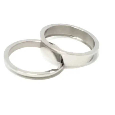 Two piece 8mm Stainless Steel Ring Core & Screw Fit - Cores Quality Band with a width and screw fitment Flat edges