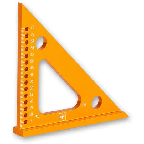 UJK Compact Speed Square - 3’’ & 4.1/2’’ - Marking Measuring On the go precision woodworkers square Smaller, simplified
