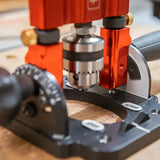 UJK Drill Guide with 10mm Chuck - Joinery Achieve accurate, straight holes every time the Technology Secure angle