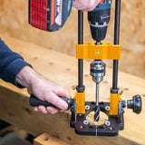UJK Drill Guide with 10mm Chuck - Joinery Achieve accurate, straight holes every time the Technology Secure angle