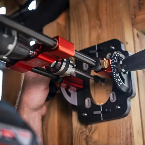 UJK Drill Guide with 10mm Chuck - Joinery Achieve accurate, straight holes every time the Technology Secure angle