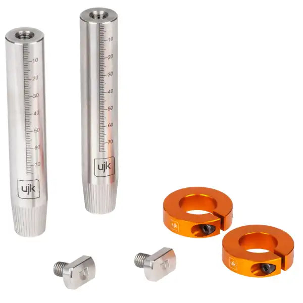 UJK Guide Rail Dogs for Festool (Pkt 2) - MFT & Parf System Replaces the need rail clips Tee-bolt design fits into