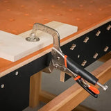 UJK Locking C Clamp 75mm - Pocket Hole Joinery C-Clamp with a throat depth Strong quick release clamp 45mm face pads