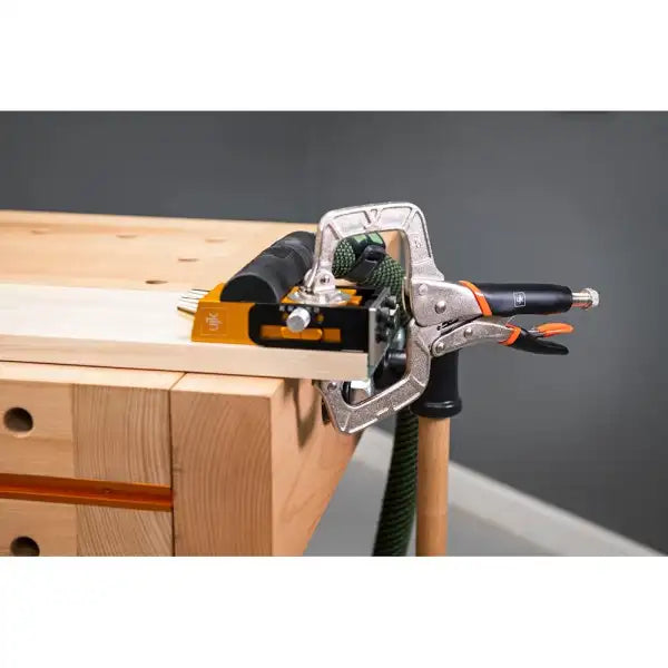 UJK Locking C Clamp 75mm - Pocket Hole Joinery C-Clamp with a throat depth Strong quick release clamp 45mm face pads