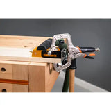 UJK Locking C Clamp 75mm - Pocket Hole Joinery C-Clamp with a throat depth Strong quick release clamp 45mm face pads