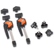 UJK MFT Horizontal Quick Clamps (2 Pack) - & Parf Guide System Fits perfectly with 20mm dog holes on Style workbench