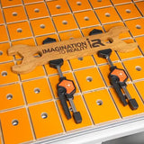 UJK MFT Horizontal Quick Clamps (2 Pack) - & Parf Guide System Fits perfectly with 20mm dog holes on Style workbench