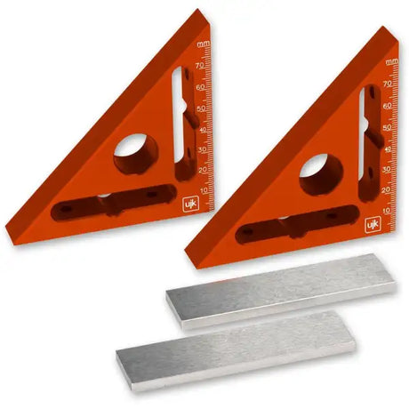 UJK Multifunction Squares - (Pair) - Marking & Measuring Pair of multifunctional, multi-use squares For marking,