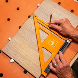 UJK Professional Woodworker’s Marking Square 250mm - & Measuring grade woodworkers square British made, CNC-machined