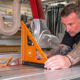 UJK Professional Woodworker’s Marking Square 250mm - & Measuring grade woodworkers square British made, CNC-machined