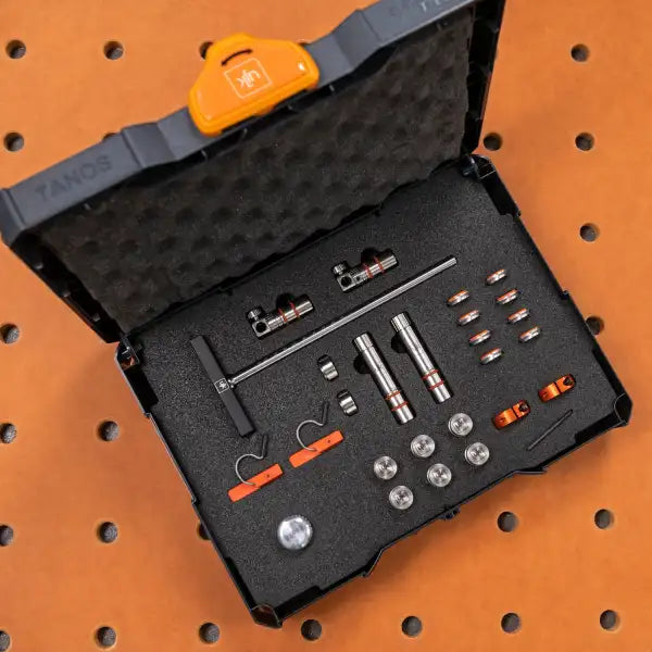 UJK Super Dog Accessory Kit In T-Loc Case - MFT & Parf Guide System 22 Essential 2 x Dogs, 6 Pups, Rail Clips, 1 Repeat