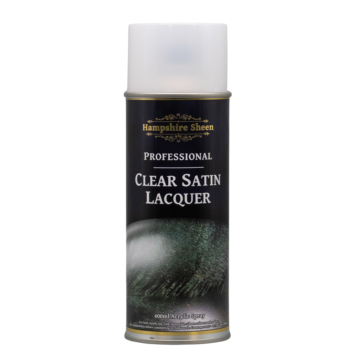 Hampshire Sheen Pro Clear Satin Lacquer Spray Hampshire Sheen’s Professional Clear Satin Lacquer is the perfect choice for those looking for a silky finish for their woodturning pieces.  With a gorgeous feel, this lacquer helps create a resilient, hard-wearing finish in no time at all. All you need are two coats to transform most wooden surfaces with a beautiful, deep finish.