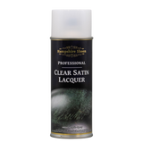 Hampshire Sheen Pro Clear Satin Lacquer Spray Hampshire Sheen’s Professional Clear Satin Lacquer is the perfect choice for those looking for a silky finish for their woodturning pieces.  With a gorgeous feel, this lacquer helps create a resilient, hard-wearing finish in no time at all. All you need are two coats to transform most wooden surfaces with a beautiful, deep finish.