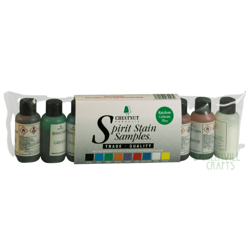 Spirit Stain Kit (Rainbow Colours) - Chestnut Products - Wood Stains & Colours - Fast shipping