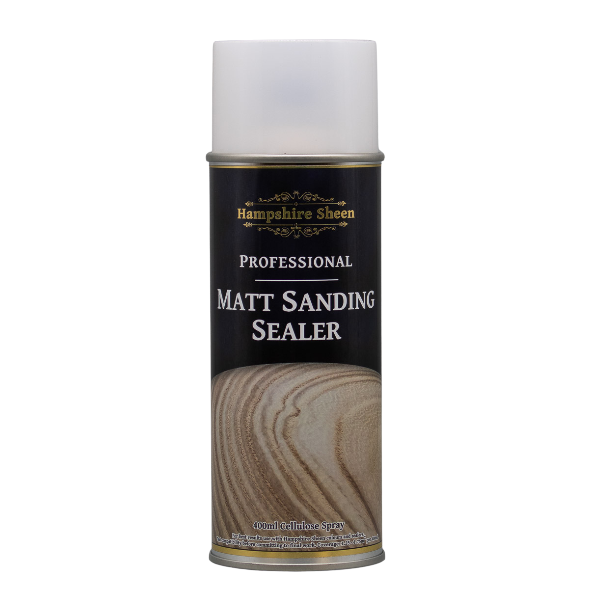 Hampshire Sheen Pro Matt Cellulose Sealer Spray Professional Matt Sanding Sealer Spray is perfect for any surface, not just wood, that needs superior adhesion protection.   The high performance spray leaves a tough surface that keeps applied colors in place without blending or running.