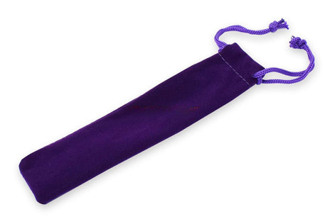 purple 10 pack Velvet Drawstring Pen Pouches