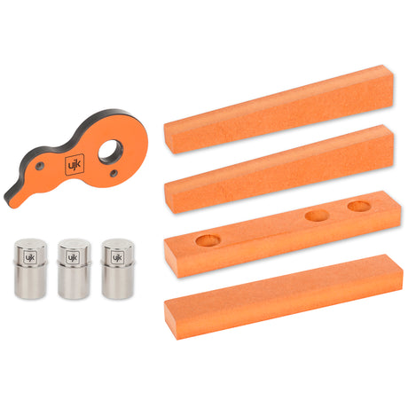UJK Cam & Wedge Clamping Set - MFT Parf Guide System Clamps workpieces without obstructing the work surface includes