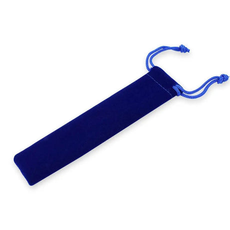 Velvet Drawstring Pen Pouches 10 pack - Blue - Pen Cases - Fast shipping