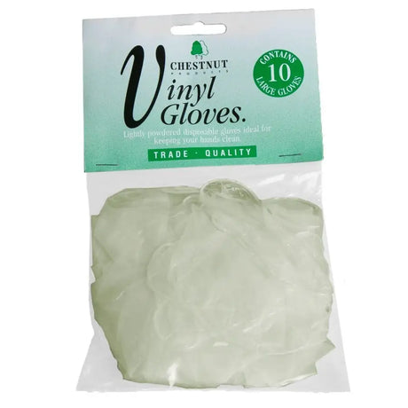 Vinyl Gloves - 10 Pack - Chestnut Products - ppe - Fast shipping