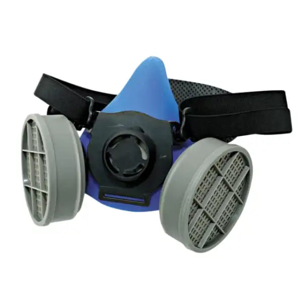 Vitrex Twin Filter Respirator - FFP2 - PPE 3301300 Fitted with replaceable P2 filter cartridges. It has a thermoplastic