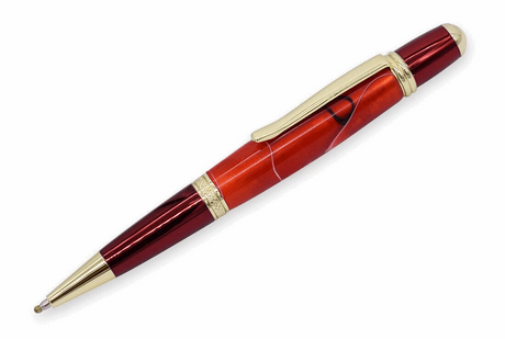 Gold & Red Cerra Pen Kit Greenvill Crafts