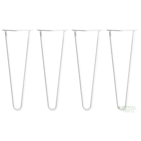 White Hairpin Table Legs - 14’’ / 35cm - Table Legs - Fast shipping