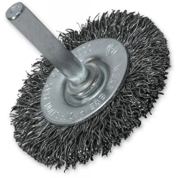 Wire Brush 50mm x 6mm Shank 0.30 - Rotary Tool Bits Faithfull Shank, This is perfect for cleaning metal surfaces prior