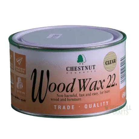 Wood Wax 22 - 450ml - Chestnut Products - Finishing Waxes A blend of natural waxes in a special quick drying solvent