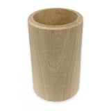 Wooden Round Pencil Pot - Pyrography Project - Beech Burn your own design with a pyrography pen to create unique gift
