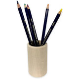 Wooden Round Pencil Pot - Pyrography Project - Beech Burn your own design with a pyrography pen to create unique gift