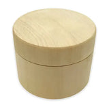 Wooden Round Ring Box - Pyrography Project - wooden pill / box with snug fitting lid. box. Unfinished, light wood