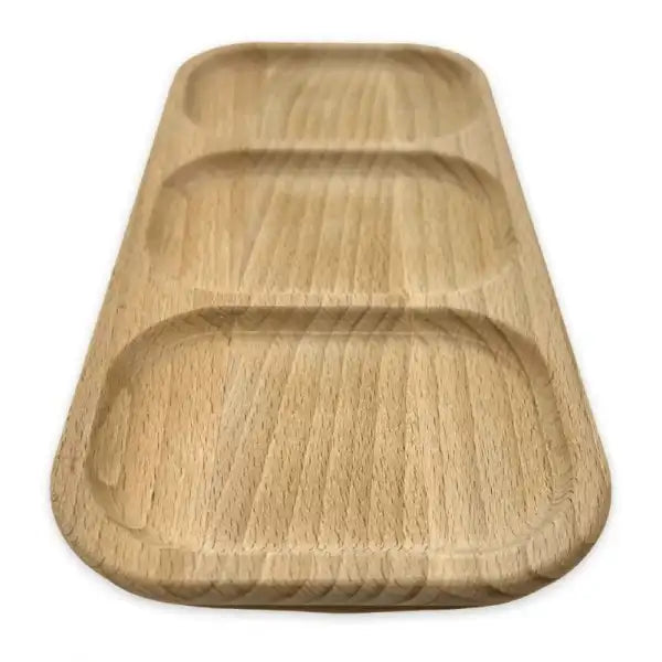 Wooden Tray with Compartments - Pyrography This wooden tray made from Beech wood three compartments can be used