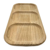 Wooden Tray with Compartments - Pyrography This wooden tray made from Beech wood three compartments can be used