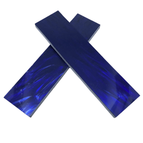 Kirinite Midnight Blue Knife Scales - Set of 2 - Great for bushcraft skills, making hand made knifes etc Sized approx