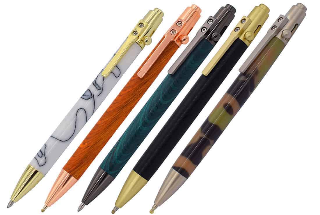 Jazz Bolt Pen Kit - Click Action - Satin Gold - Jazz Bolt Pen Kits - Fast shipping