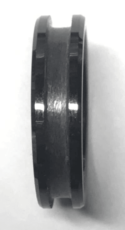 6mm Inlay Black Ceramic Ring Core - Ring Cores - Fast shipping