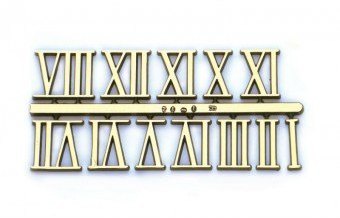 Full Roman Numerals - Gold - Clock Making