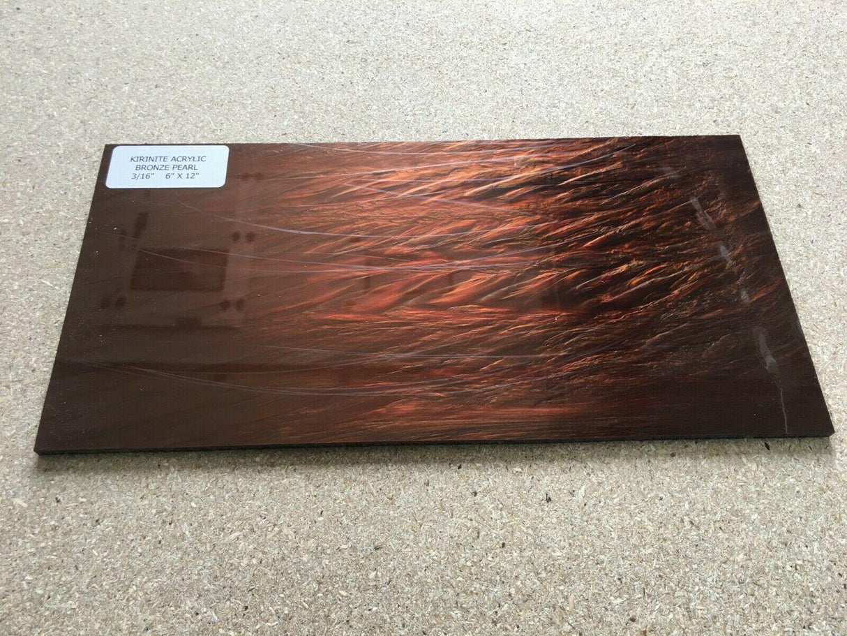 Kirinite Copper/Bronze Pearl Craft Sheet 3mm x 300mm x 150mm Kirinite