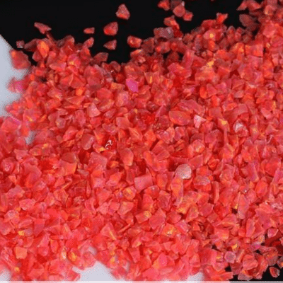 Green Snow Crushed Glass For Crafts 2mm size