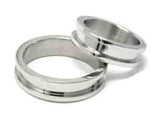 Two piece 6mm Stainless Steel Ring Core & Screw Fit Greenvill Crafts