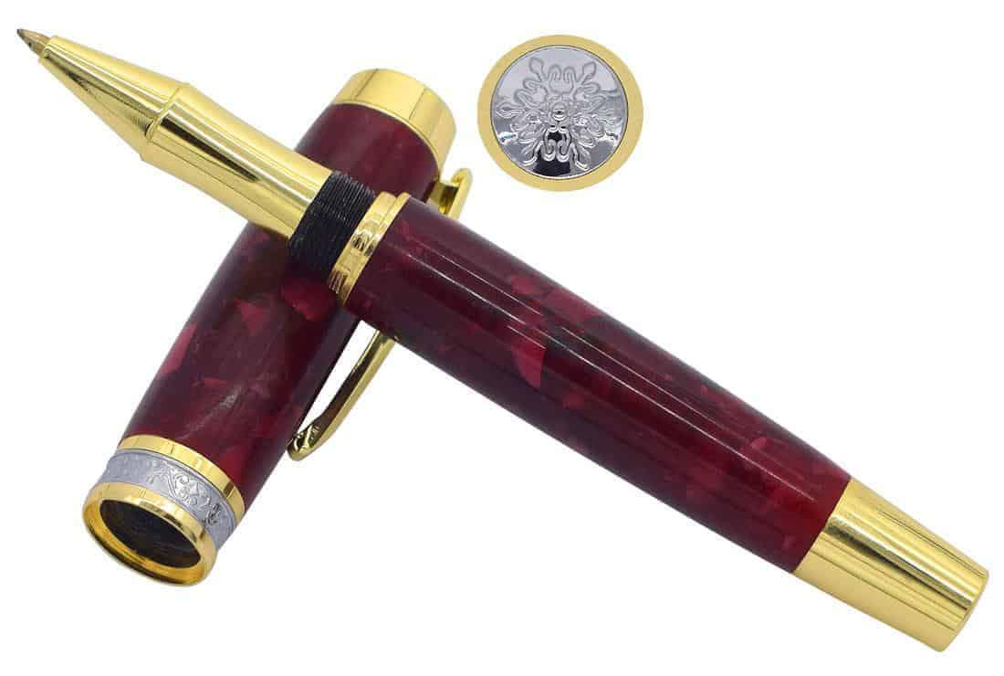 Large Jr Gentleman Roller Ball Pen Kit (new style) - Gold Greenvill Crafts