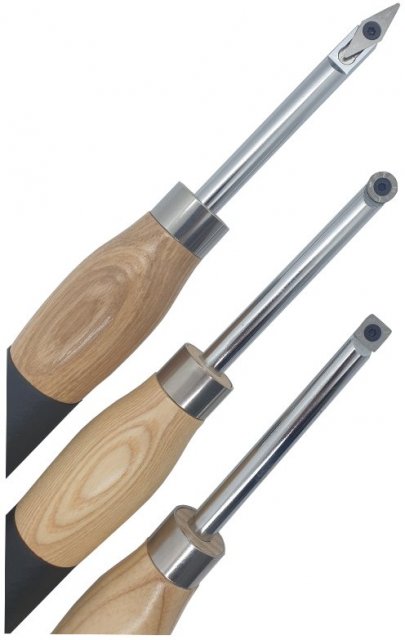 3 Piece Mini Carbide Turning Tool Set - Robert Sorby quality woodturning tools