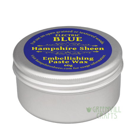 Electric Blue Embellishing Wax - Hampshire Sheen Hampshire Sheen