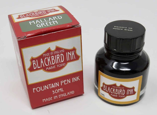 Mallard Green Fountain Pen Ink Blackbird Ink