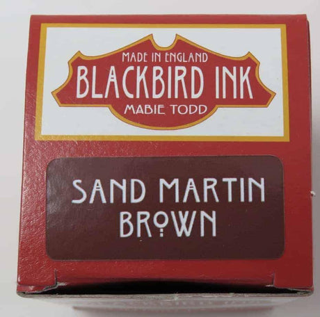 Sand Martin Brown Fountain Pen Ink Blackbird Ink