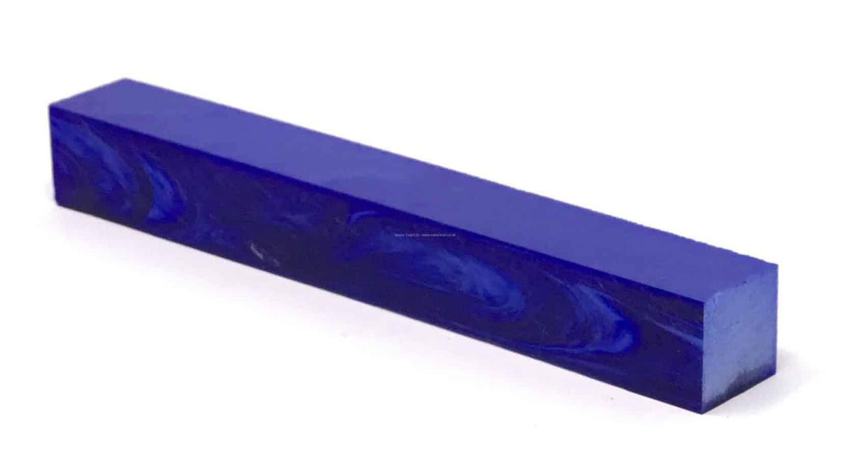 Deep Blue Pearl - Acrylic Kirinite Pen Blank Kirinite