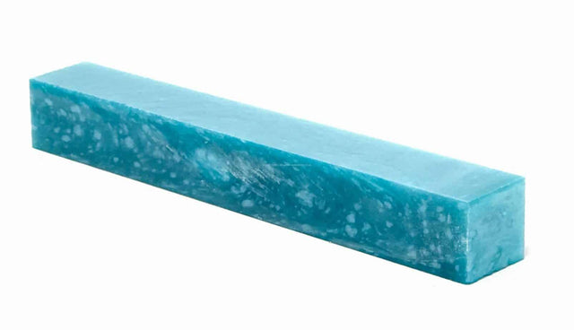 Turquoise Ice - Acrylic Kirinite Pen Blank Kirinite