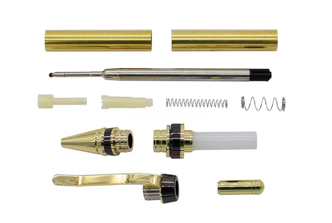 Cigar Click Pen Kit - Gun Metal & Gold Greenvill Crafts