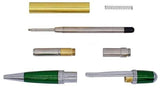 Chrome & Green Cerra Pen Kit Greenvill Crafts