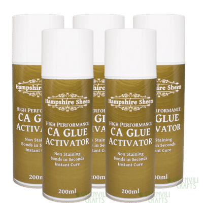 5 x Hampshire Sheen CA Glue Activator Hampshire Sheen